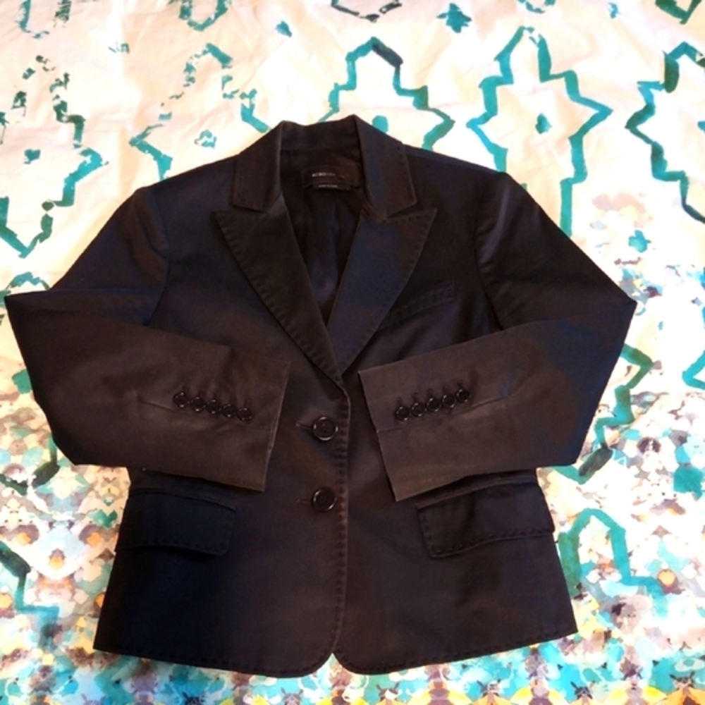 BCBG Black Blazer with Button Details S - Picture 2 of 5